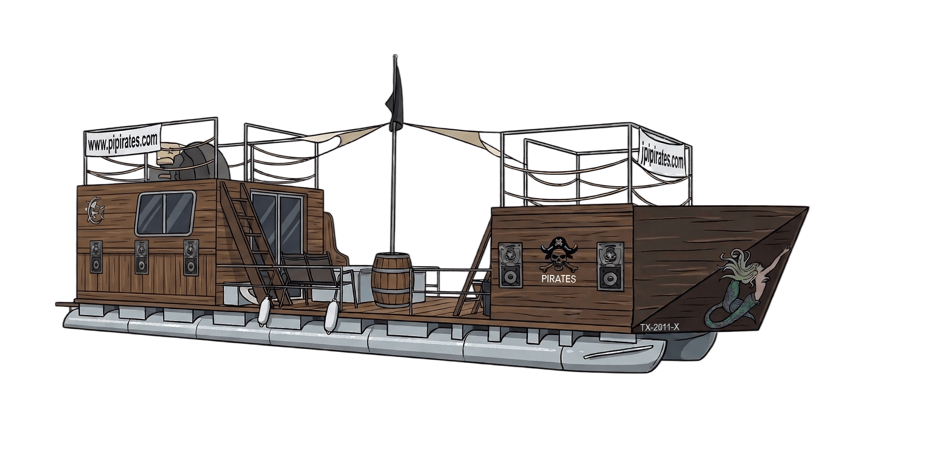 The Santa Maria — PK Pirates ship illustration